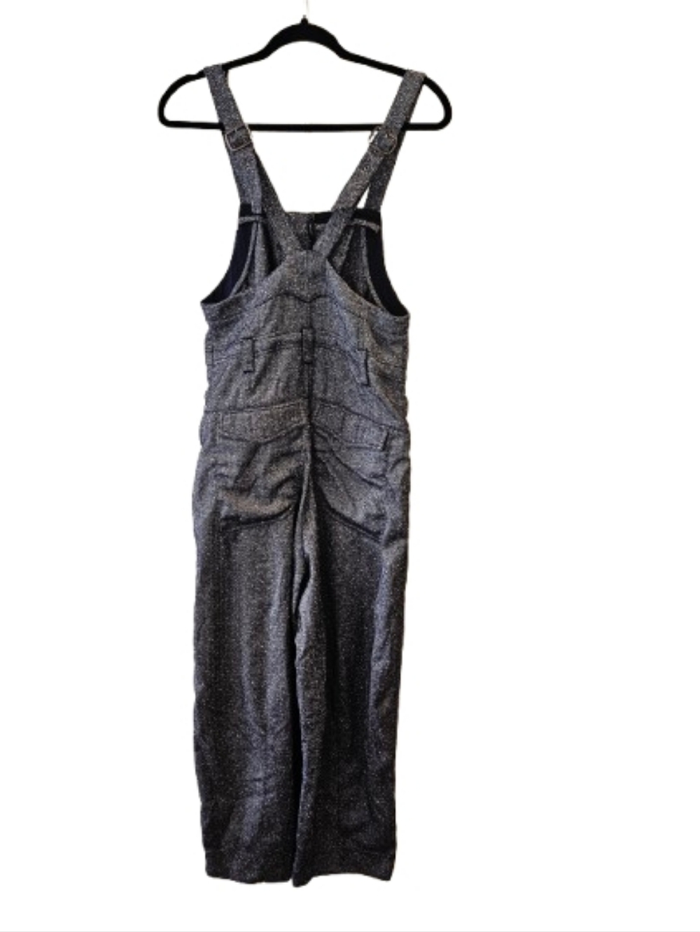 Free People Leonie Tweed Herringbone Overalls Jumpsuit Menswear One Piece XS - Picture 7 of 15